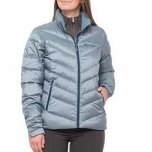 Marmot Pinecrest Down Puffer Jacket 600 Fill Full Zip Sz XL Blue Green $275